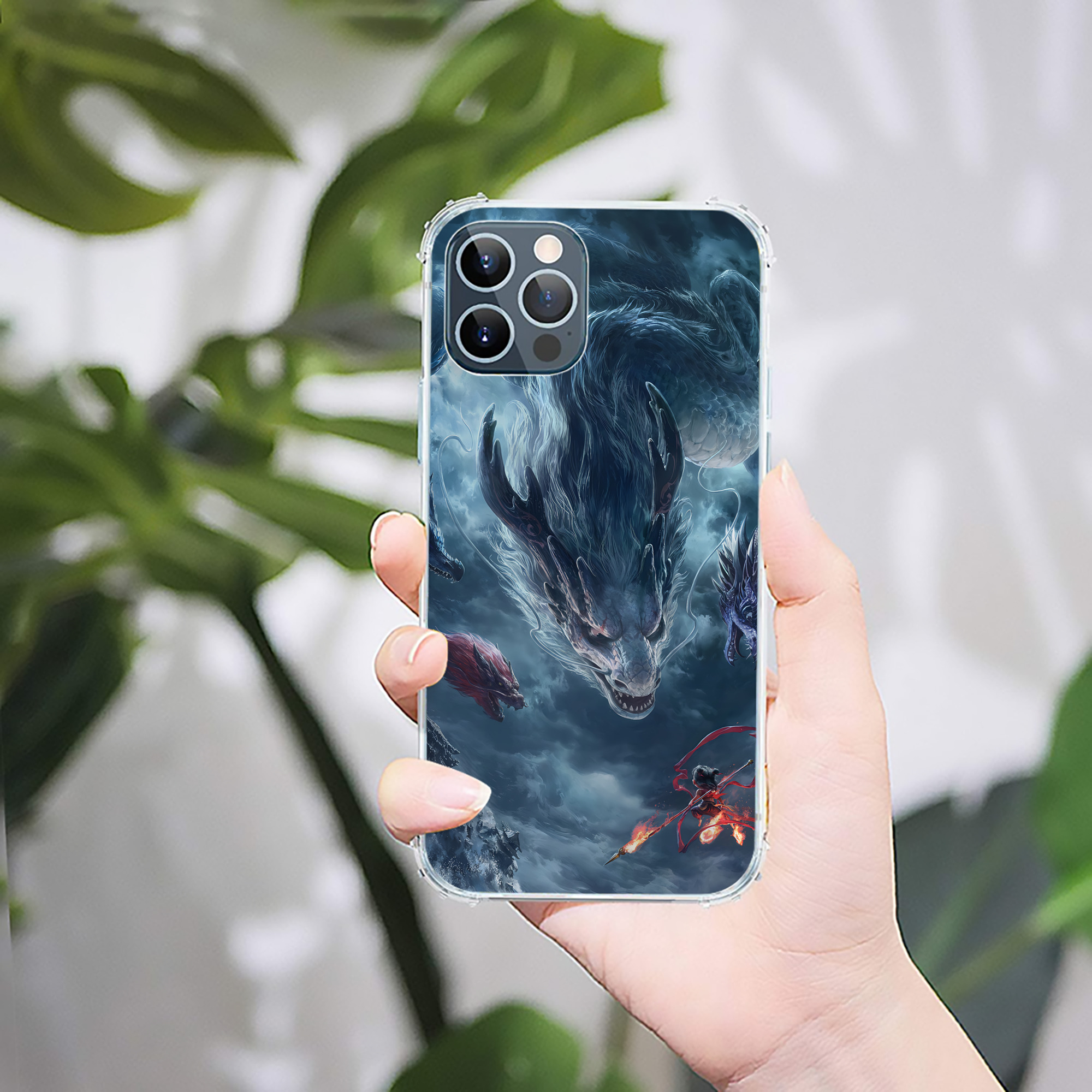 （画像用） Ne Zha 2 ナタ 魔童の大暴れ 【iPhone 12シリーズ対応】透明スマホケース（クリアソフトケース）